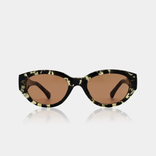 A.KJAERBEDE Winnie Black/Yellow Tortoise
