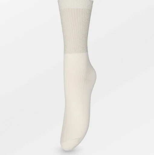 BECK SÖNDERGAARD Grady Glitter Sock Birch White