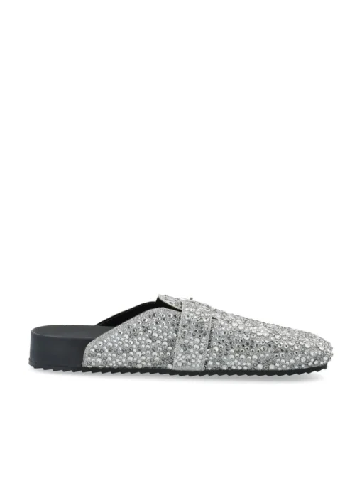 BIANCO MEDINA Sand Mule Simili Stones Silver