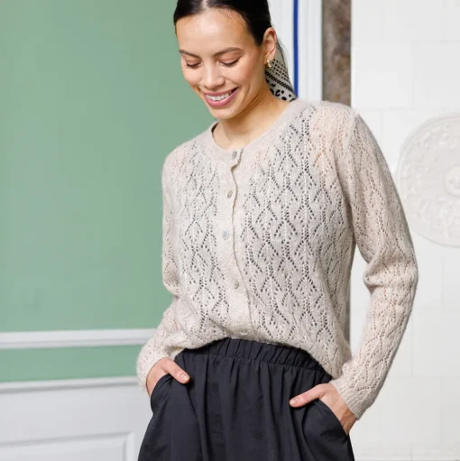 BLACK COLOUR Bcdell Pin Cardigan Nature