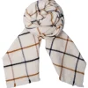 BLACK COLOUR Bcfraser Chequered Soft Winter Scarf