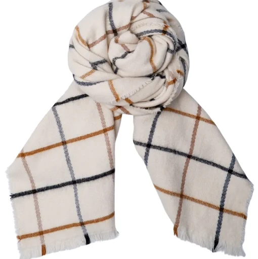 BLACK COLOUR Bcfraser Chequered Soft Winter Scarf
