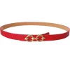 BLACK COLOUR Bclotus Belt Red