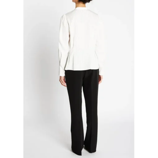 BRUUNS BAZAAR Amaranth Zea Shirt White Stripe