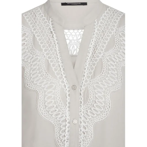 BRUUNS BAZAAR Camilla Abenas Shirt Silver Cloud