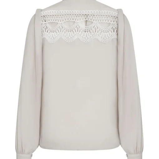 BRUUNS BAZAAR Camilla Abenas Shirt Silver Cloud