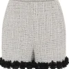 BRUUNS BAZAAR Fumewort Nadinus Shorts Grey Check