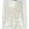 BRUUNS BAZAAR Mossrose Joan Skirt Hvid Sølv