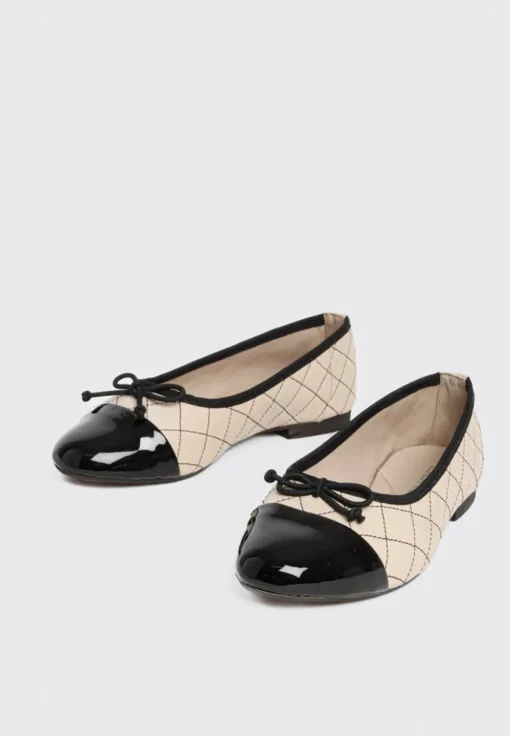 BUKELA Mery Ballerina Beige/Black