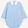 BY MALENE BIRGER Maye Qr2 Blue Iris Stripe Big