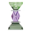 C'EST BON Lysestage 301.984.94 Mint/blå/brun 12x6x6 cm.