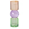 C'EST BON Lysestage 301.963.98 Mint/violet/brun 16,5x6 cm.