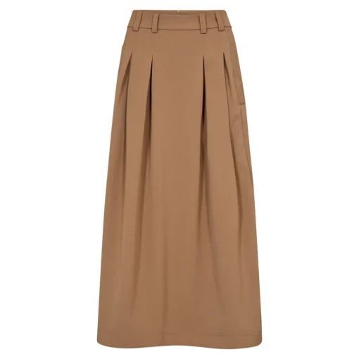 CO' COUTURE Anya Pleat Skirt Khaki