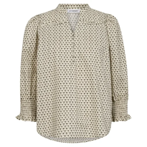 CO' COUTURE Elsy Frill Blouse Bone