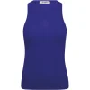 CO' COUTURE Sahara Embroidery Tank Top Blue