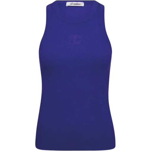 CO' COUTURE Sahara Embroidery Tank Top Blue