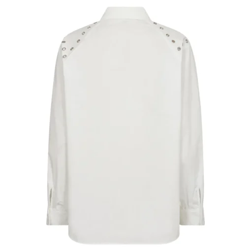 CO' COUTURE Trina Eyelet Shirt Hvid