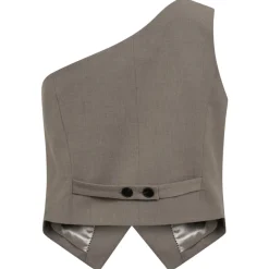 CO' COUTURE Vida Asym Tailor Vest Walnut