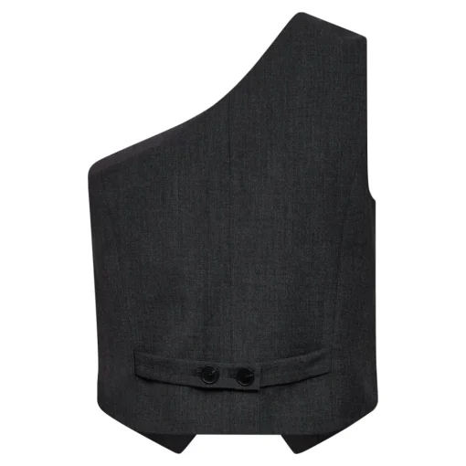 CO' COUTURE Vida Asym Tailor Vest Grå