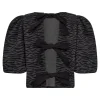 CO' COUTURE Zebra Bow Blouse Black