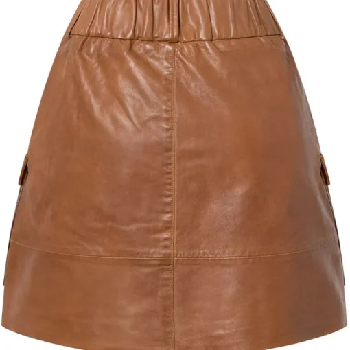 DEPECHE Dawn Skirt Vintage Cognac