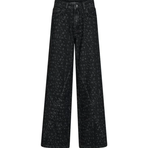 HAUTE L'AMITIÉ Triangle Logo Jeans Black