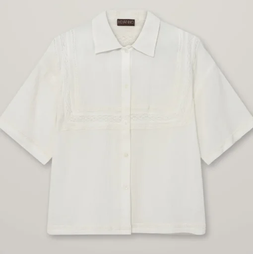HEYANNO Archive Lace Shirt Ecru