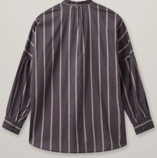 HEYANNO Trace Stripe Shirt Major Brown