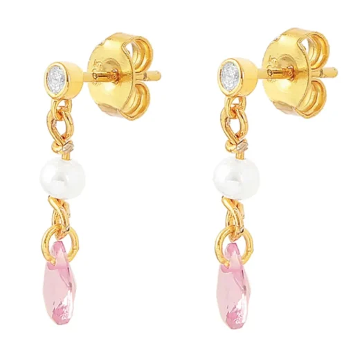 HULTQUIST COPENHAGEN Pink Pearl Øreringe