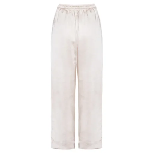 KARMAMIA Garcia Pant Ivory Rich Satin