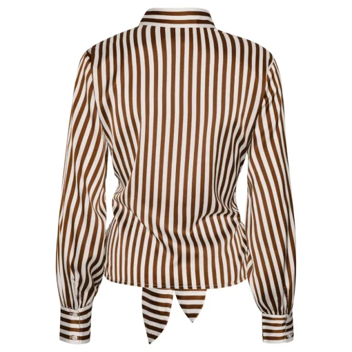 KARMAMIA Lee Shirt Toffee Stripe