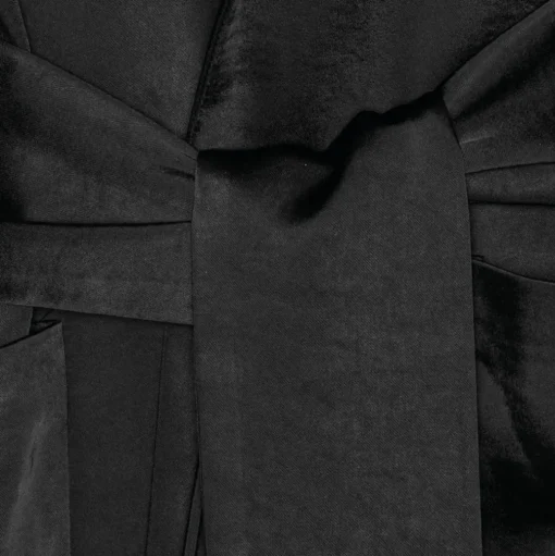 KARMAMIA Rex Tie Blazer Black Rich Black