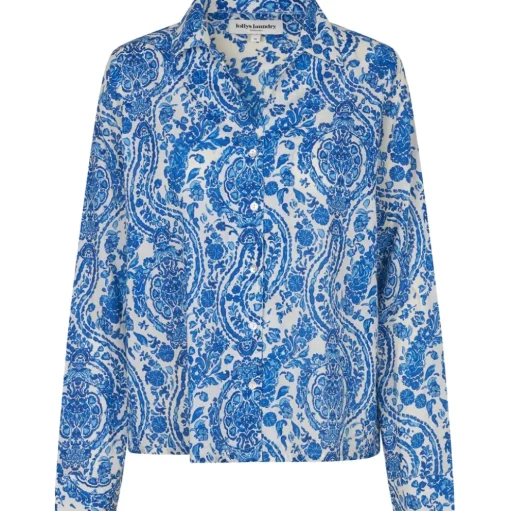LOLLYS LAUNDRY Chloe Shirt LS Blue
