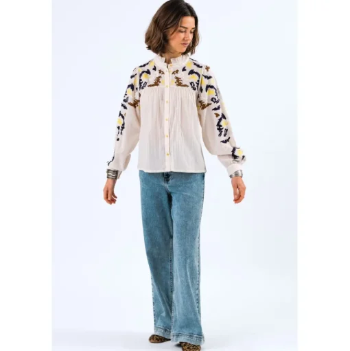 LOLLYS LAUNDRY Fenga Shirt White