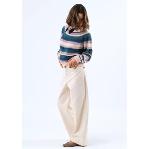 LOLLYS LAUNDRY Jork Knit Cardigan Lavender