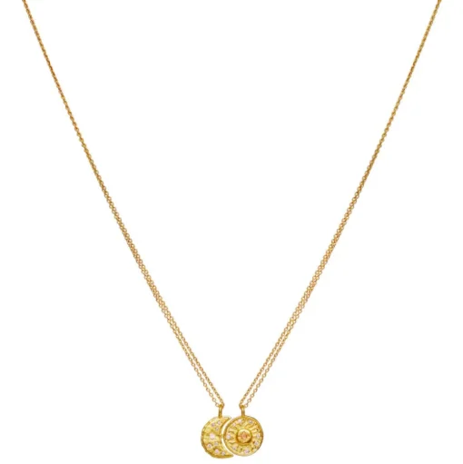 MAANESTEN Friendship Necklace (guld/sølv)