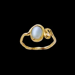 MAANESTEN Lorelei Ring (guld/sølv)