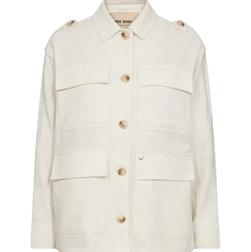 MOS MOSH Alfea Ramie Jacket Ecru