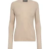 MOS MOSH Bouch O-Neck Knit Cement