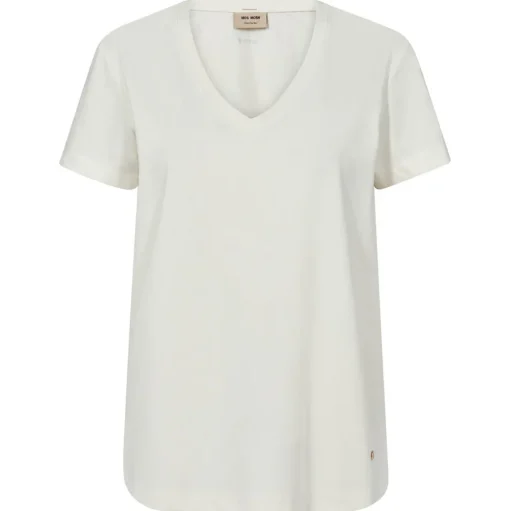 MOS MOSH Dala V-SS Basic Tee Ecru