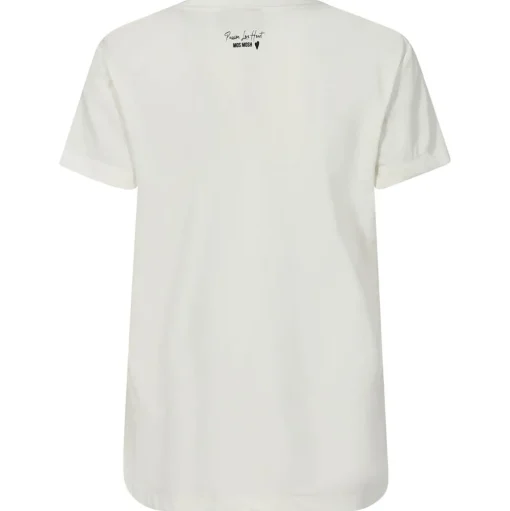 MOS MOSH Dala V-SS Basic Tee Ecru
