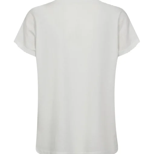 MOS MOSH Dayo V-Neck Tee White