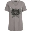 MOS MOSH Gethi O-SS Deco Tee Sharkskin