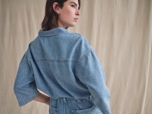 MOS MOSH Merla Deco Shirt Light Blue