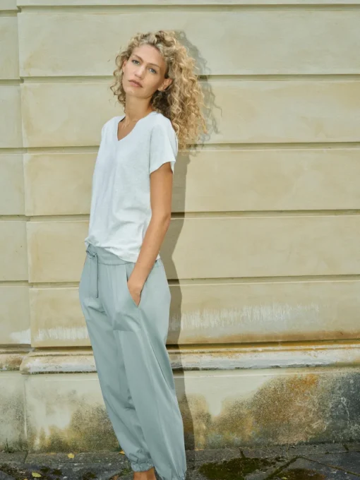 MOS MOSH Sienna V-SS Tee Ecru