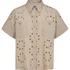 MOS MOSH Tazhi Cotny Shirt Feather Gray