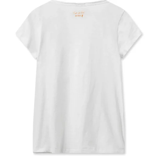 MOS MOSH Tulli V-ss Basic Tee White