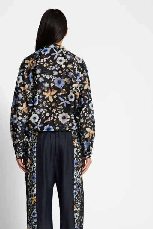 MUNTHE Fabert Silk Pants Black