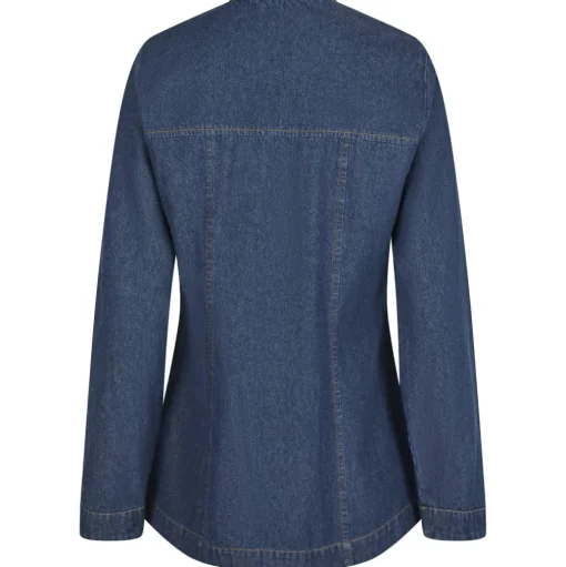 NEO NOIR Annie Denim Blouse Dark Blue