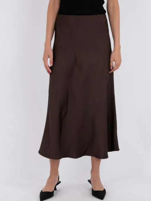 NEO NOIR Bovary Skirt Dark Brown